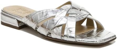 Naturalizer Womens Ashford Slide Sandal Silver 8.5 W | Image 4