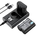 ENEGON EN-EL15 EN-EL15C/B/A Battery and LCD Dual Charger Set for Nikon Zf, Z5,Z5II, Z6,Z6II/III, Z7, Z8, D7500 D7000, D7100, D7200, D500, D600, D610, D750, D780, D800, D810, D810A, D850 Camera,2-Pack.