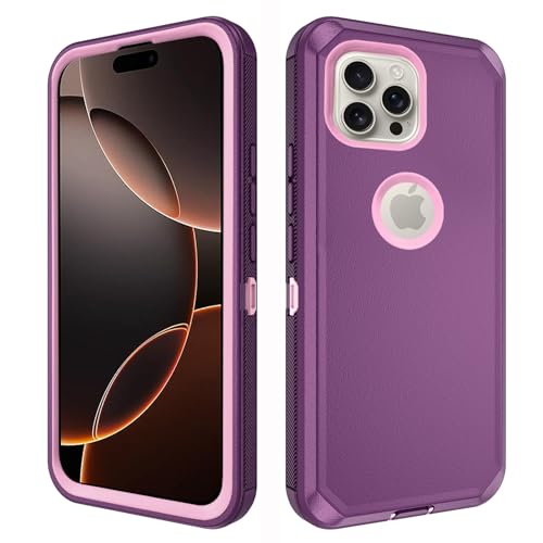 Coque iPhone 16 Pro Max抗摔防震 hybride antichoc violette contre les chutes
