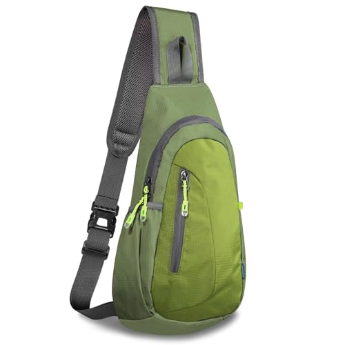 TITECOUGO Petit sac à dos à bandoulière unisexe, Vert