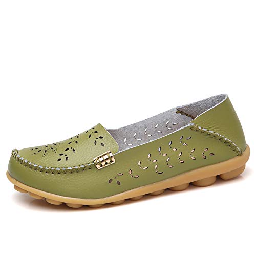 Women's Comfortable Loafers Casual Round Toe Moccasins Wild Driving Flats Soft Walking Shoes Women Slip On