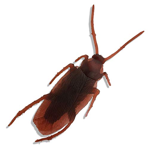 12 X Fake Roaches - Bag Of Cockroaches That Look Real - Realistic Plastic Bugs - Hilarious Roach Pranks For Adults And Kids - Shock Your Friends And Family With A Life Like Cockroach #TOP1