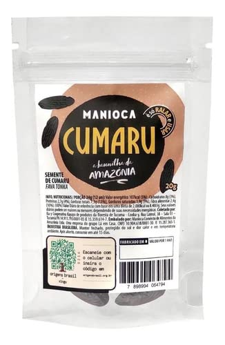 Semente de Cumaru 20g Manioca 100% Natural Vegano Amazonia
