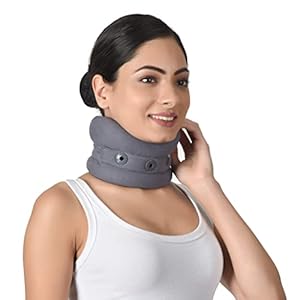 AccuSure Elastic Soft Cervical Collar for adjusting the neck in the flexion, extension, or hyperextension position…