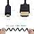 Duttek Extreme Thin Coiled Micro HDMI to HDMI Cable 6FT/1.8M, HDMI to Micro HDMI 2.0 Cable Compatible 4K@60Hz, 1080P, 4K, 3D, and Audio Return Channel