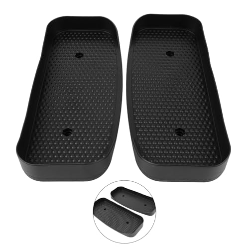 Pedales para máquina elíptica negros de plástico ABS para tubo cuadrado de 30x30 mm 4