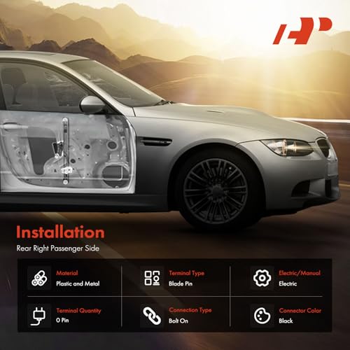 image for A-Premium Power Window Regulator without Motor Replacement for BMW E90