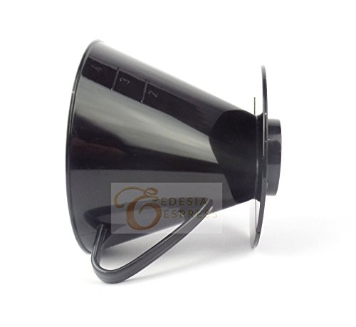 Size 4 Plastic Coffee Filter Dripper Cone, Flat Bottomed by EDESIA ESPRESS - Image 4