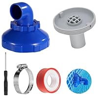 Idota Pool Einlaufdüse 360° Drehbar – Komplettset mit Schlauchschelle, Schraubendreher & Dichtungsband für Schwimmbecken, Pool Wanddurchführung Ersatzteil für klares Wasser & optimale Zirkulation