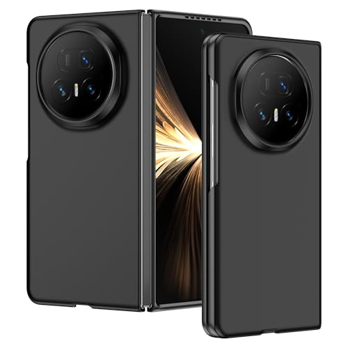 Lemxiee Hülle für HONOR Magic V5 Case mit Anti-Fingerabdruck Anti-Sturz Anti-Rutsch flexibles Silikon + harte Acryl Hülle Schwarz
