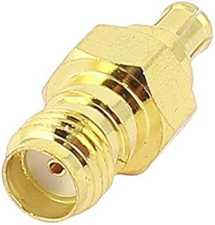 Sourcingmap Gold Plated SMA Female to MCX Male Coaxial RF Adapter Connector