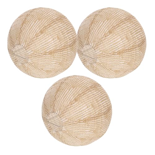 Healifty Pantalla de Lino para Farol Colgante 3 Piezas, Decoración Rústica de Arpillera para Fiestas, Shower y Boda Boho, Iluminación Suave para Interior y Exterior, Lámpara de Techo