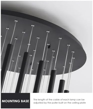 Modern LED Chandeliers for Duplex Apartments - Long Strip Pendant Lights for Staircase & Attic, Stylish Living Room Loft Lighting, Home Decor Essentials image 4