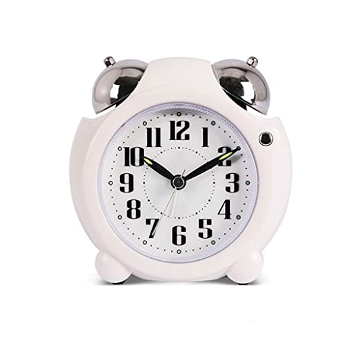 Reloj despertador silencioso de diseño clásico Reloj de noche creativo nórdico Reloj despertador para niños estudiantes Reloj minimalista elegante con función de luz nocturna Reloj despertador