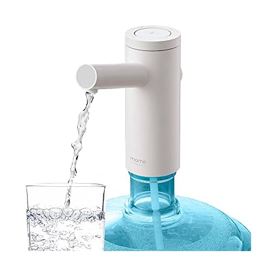 Bomba Elétrica para Galão De Água, 4 Funções, Momo M4, Bebedouro 10 e 20 Litros, Momo Lifestyle, Memória Inteligente, BPA Free, Bivolt 110v / 220v (Branco Polar)…