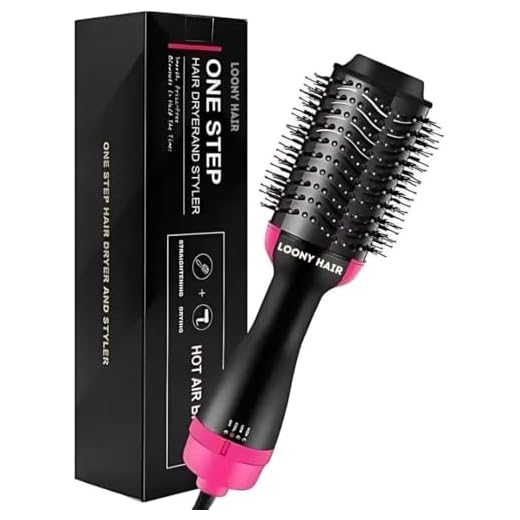 Escova Elétrica 110v Alisadora, Secadora e Modeladora 3 em 1, 1200W, com Íons, Cerdas Mistas de Javali, Rotativa, 3 Velocidades