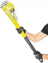 TNT Chave Grifo 48 Polegadas Tipo Americano Uso Industrial E Mordentes Em Aço