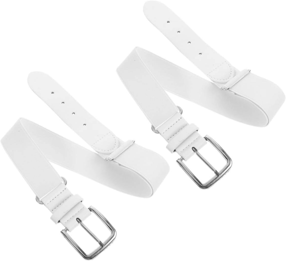Yardwe 2Pcs Elastic Baseball Belt for Men and Women Softball Waist Belt for Sports Versatile Unisex Design for Fashion and Functionality
