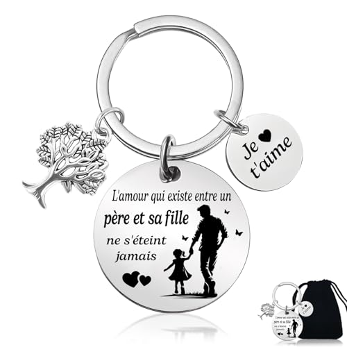 Cadeau Pour Papa - Porte-clés Je T'Aime - Montrez Votre Amour