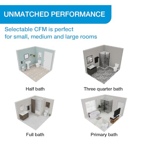 Image of Bathroom Exhaust Fan, 50-80-110 CFM, Energy Star, BES5080110
