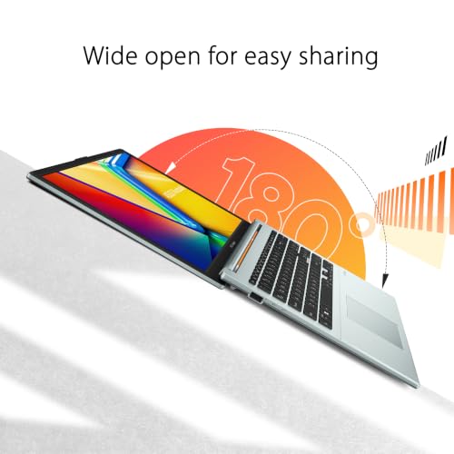 Image of ASUS Vivobook Go 15 Laptop, 15.6 inch FHD 16:9 Display, AMD Athlon Silver 10 Processor, AMD Radeon Graphics, 4GB RAM, 128GB SSD, Windows 11 Home, Green Gray, E1504FA-PS04-G