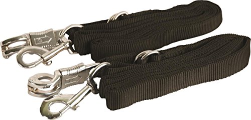 Gatsby Leather Company 284219 Adjustable Nylon Crossties with Panic Snap Black 5-9
