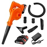 SIEARPUORL Cordless Leaf Blower&Vacuum 2-in-1,300W Equivalent...