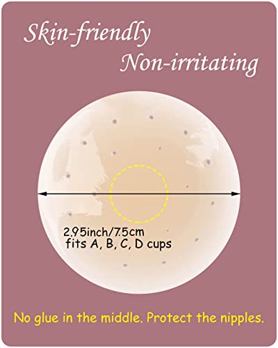 Mslo Breathable Silicone Nipple Covers Breast Petals Nipple Pasty Pasties Breast Pads Boob Sticky Invisible Bra Ultra Thin Reusable Adhesive Washable For Women 4Pcs #TOP6