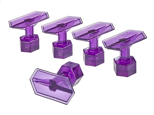 Image of Black Plague Crease Reaper Dead Center 15 mm x 30 mm Purple Hex Tabs (5 Tabs)