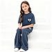 Malerotpc Girls 2 Piece Casual Outfits - Oversized Sweatshirt & Wide-Leg Pants Set for Teens 9-16 Years Fashion Clothing size 15 16