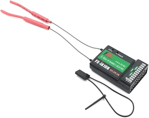 DTXMX Flysky FS-iA10B Receptor 10 canales 2.4GHz AFHDS 2A con salida PPM/iBUS/PWM adecuado para transmisor de radio RC FS-I6X FS-I6 I6S controlador