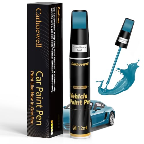 Image of Blue Touch Up Paint for Cars, Auto Car Paint Touch Up Paint Pen for Deep Scratches, Car Scratch Repair Pen, Quick and Easy Solution to Repair Minor Automotive Scratches (Coastal Breeze Pearl)