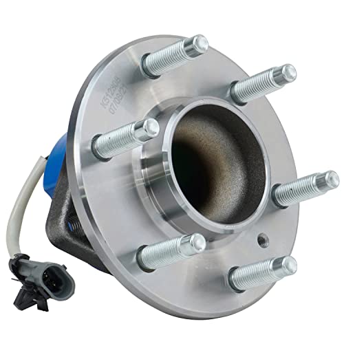 Image of Detroit Axle - RWD Front Wheel Bearing Hubs for 2005-2011 Cadillac STS 2004-2009 SRX 2004-2007 CTS Wheel Bearing Hubs Assembly Set Replacement, Pair Hubs