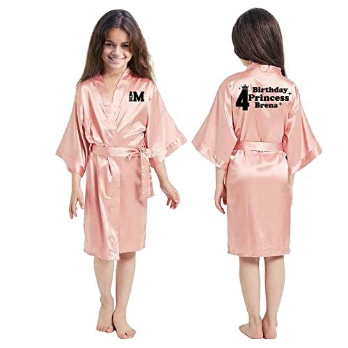 Pretty Girl Robes w Birthday Number for Birthday Girl