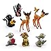 Produktbild Bambi Mini Figuren Spielzeug Bambi Tortenfigur kuchendeko Tortendeko, Party Kuchen Dekoration Lieferungen, Party Cake Decorations, Kuchen Dekoration Supplies, für Kinder Geburtstag Deko, 7 pcs