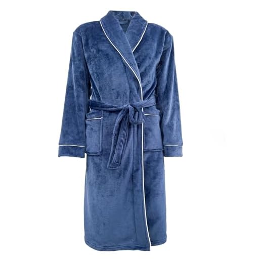 Roupão Neo Velour Flannel Aveludado 220g/m2 Tamanho G Camesa - Marinho