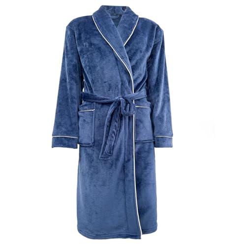 Roupão Neo Velour Flannel Aveludado 220g/m2 Médio Camesa - Marinho