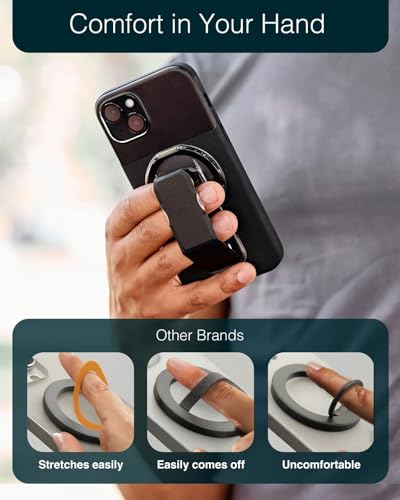 Agarre de dedo para teléfono MagSafe compatible con iPhone 14 y 13 Plus 3
