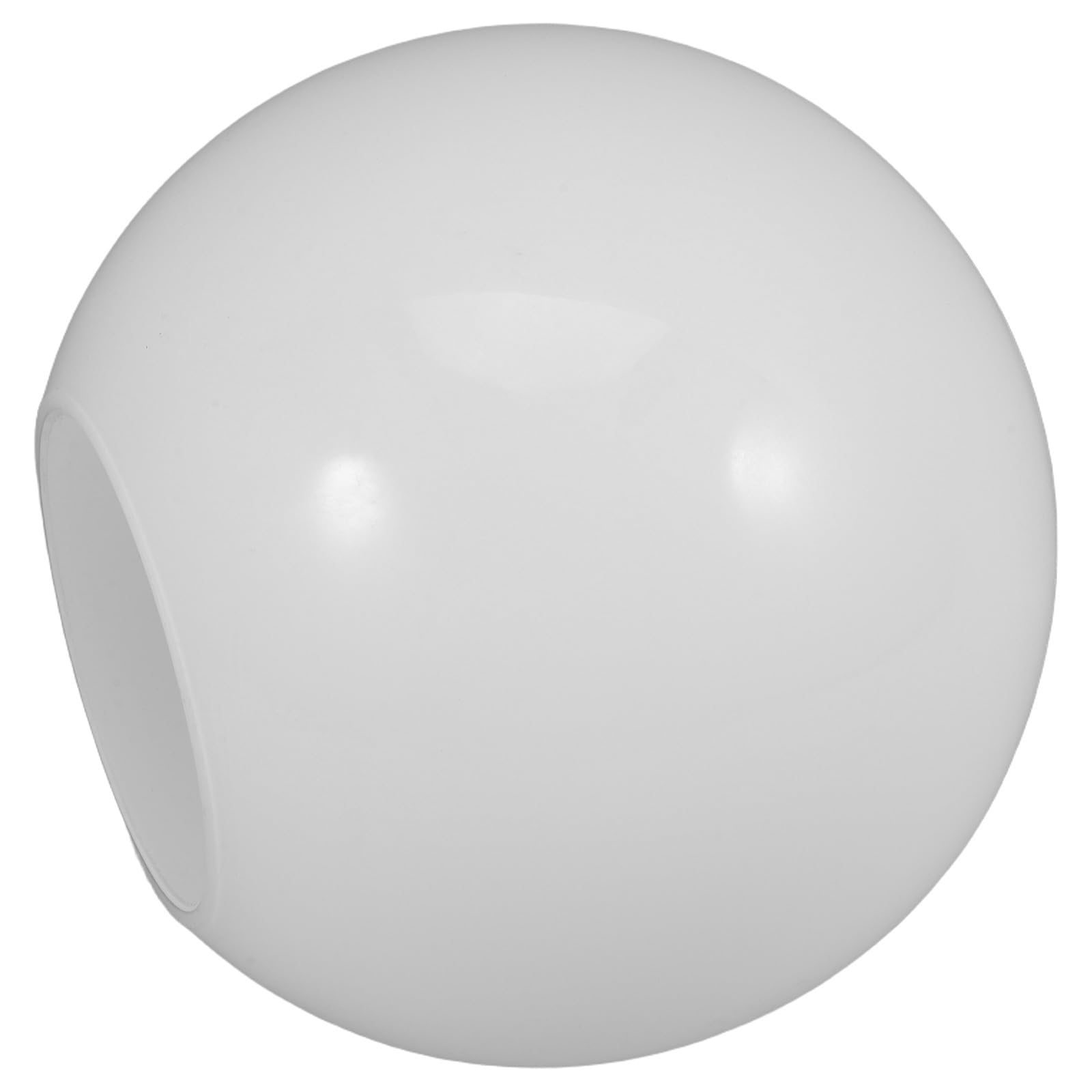 UPKOCH Globe Lamp Shade White Glass 13cm Round Replacement for Pendant Lights Interior Decor Flat Mouth Design E27 Fitting 1 Piece