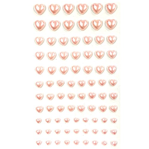 Pierres adhésives acrylique cœur rose Wrapables pour personnaliser vos objets sans colle