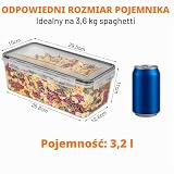 Przechowywanie 3.2L mąki pojemniki na zapasy z pokrywkami, hermetyczne pudełko do przechowywania, puszki do przechowywania, do kuchni, mąki, ryżu, musli, mąki