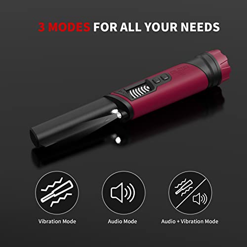 DR.ÖTEK Metal Detector Pinpointer, IP68 Fully Waterproof Handheld Pin Pointer with LCD Screen - Image 3
