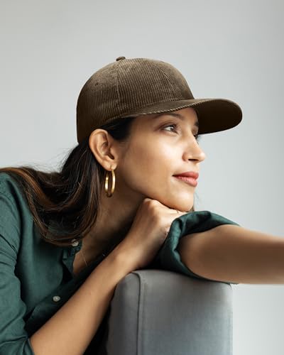 Image of WESTEND Corduroy Baseball Cap for Men and Women - Cool Weather Hats