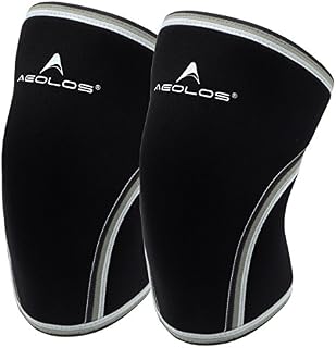 Knee Sleeves (1 Pair), 7mm Thick Compression Knee Braces Offer Strong Support