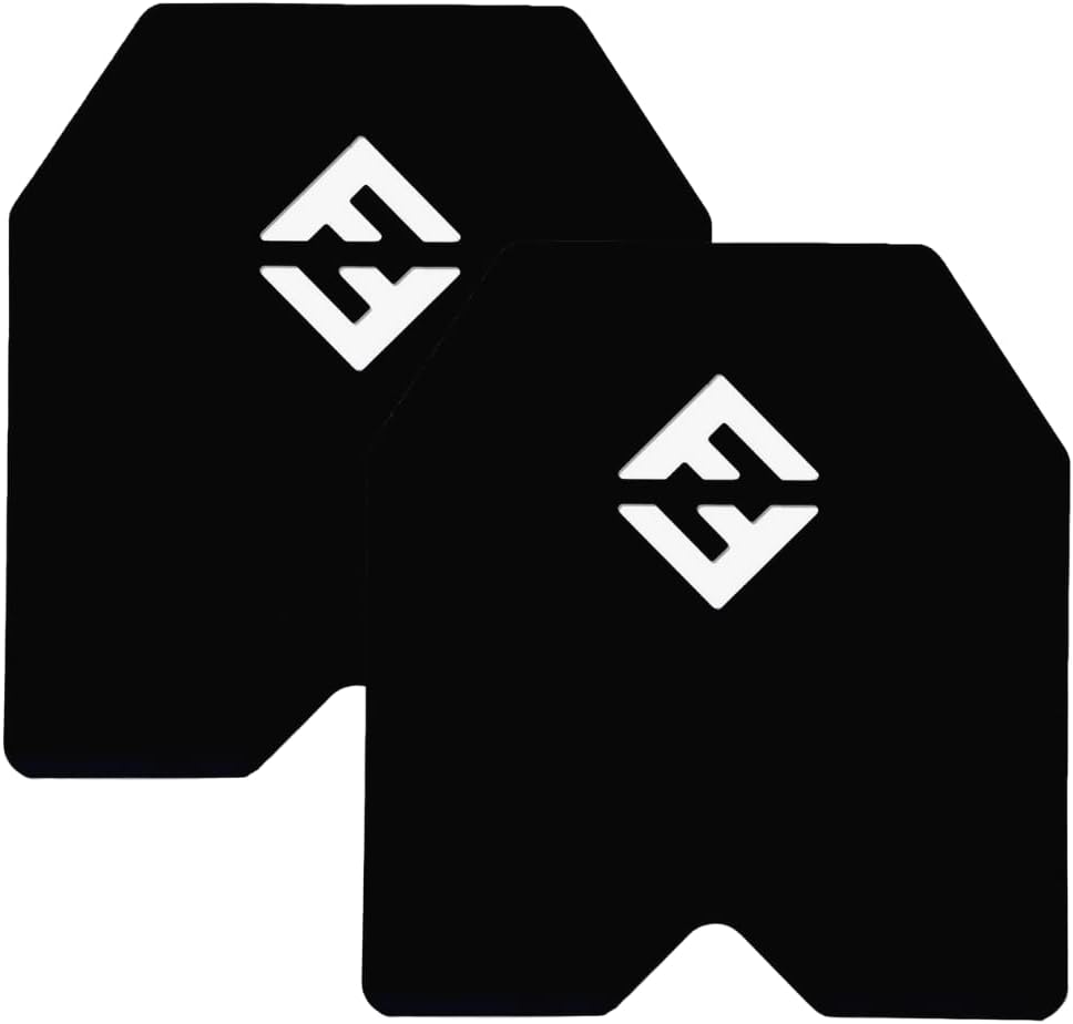 Weight Vest Plates, 13.75LB Plates Sold In A Pair - 30LB Total Vest Weight - F&F STEEL - Compatible With Most Vests, Weight Carrier - High-Intensity Training - Plates For Weighted Vest Workouts