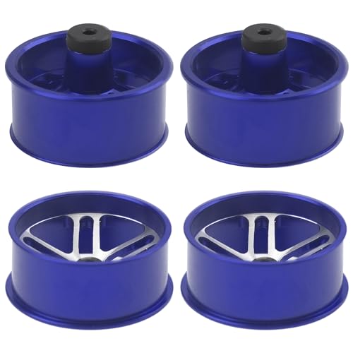 Jantes alu 23.5mm Tamiya Mini 4WD légères et durables bleu - 4