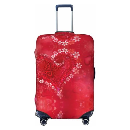 Housse de valise anti-rayures EdWal lavable motif fleurs XL