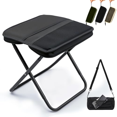 折りたたみ椅子 アウトドア チェア【2in1イス→バッグ】一体型 コンパクト 超軽量 アルミ合金 ショルダー付き 持ち運び便利携帯チェア キャンプ 椅子 日本語説明書付き