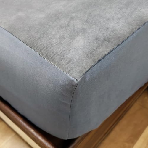 Image of Premium 100 Percent Waterproof Mattress Protector with Elastic Non-Woven | Hypoallergenic Mattress Cover Fitted Bed Protector for Single Size Bed 48x72 Inch Fit On 10 Inch 4X6 Feet, Dark Grey