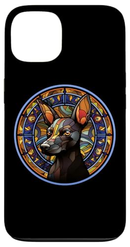 Xoloitzcuintli Xolo Dog Stained Glass Leadlight Artistic Case for iPhone 13
